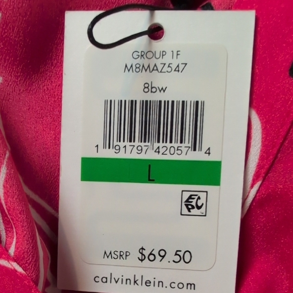Calvin Klein Roll Tab Sleeve Top - Picture 11 of 15